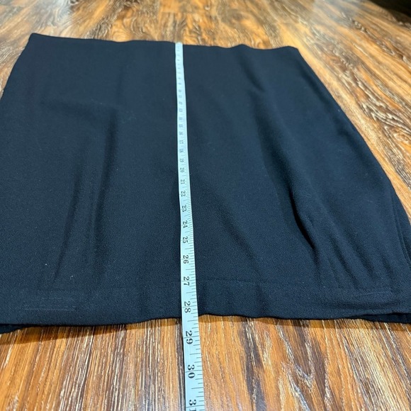 Vintage Women's Size 16 Black Wool Skirt A Line Pocket Midi Koret Large XL - 16 - Picture 4 of 8